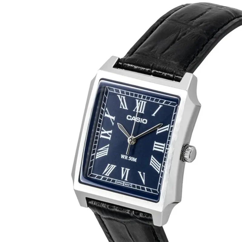 Casio Vintage-Inspired Blue Dial Men's Watch- MTP-B190L-2BV